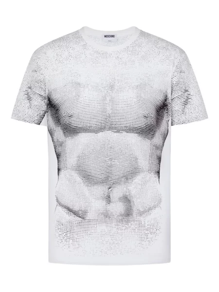 Tricou Moschino cu imagine alb
