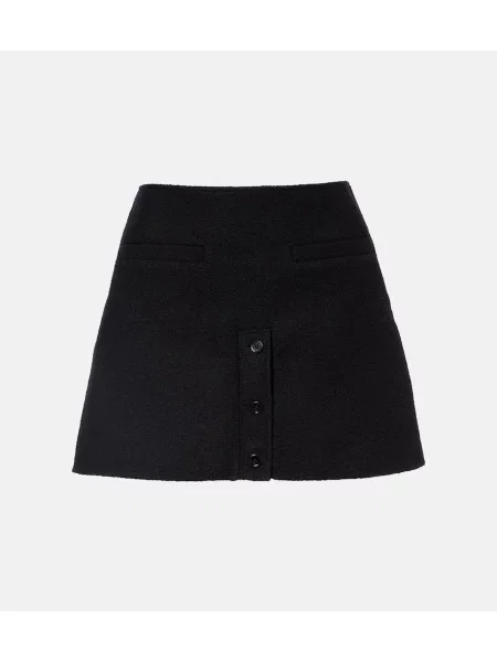 Fustă Courreges din tweed negru