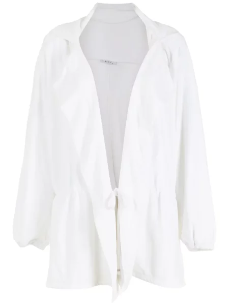 Geacă parka Amir Slama cu glugă alb