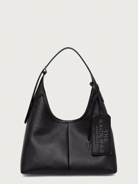 Cu centură geantă shopper Marc Jacobs din piele negru