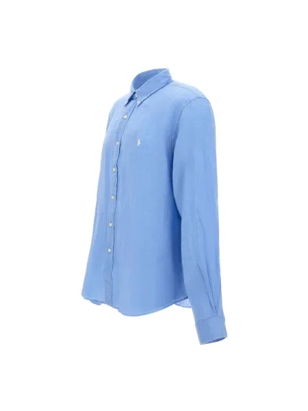 Koszula casualowa o kroju relaxed fit z czystego lnu Polo Ralph Lauren niebieska
