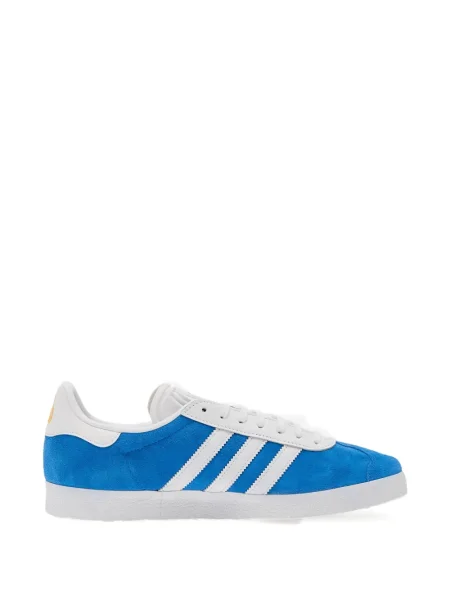 Sneakerși Adidas Gazelle din piele de căprioară cu dungi cu imagine albastru