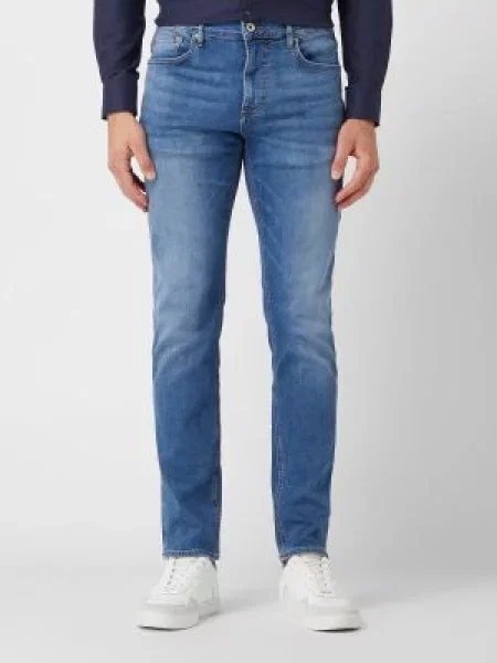 Jeansy o kroju modern fit z dodatkiem streczu model ‘Mitch’ Joop! Jeans niebieskie