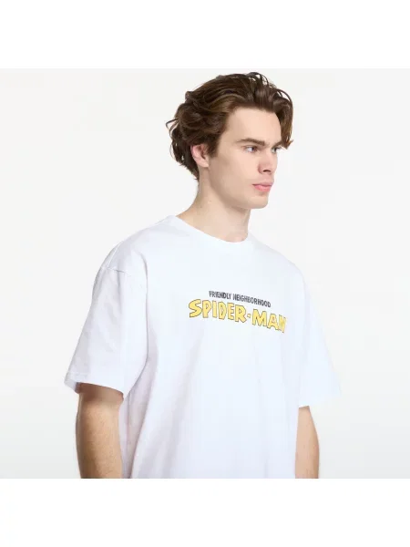 T-shirt Urban Classics Marvel Friendly Neighborhood Spiderman Loose Tee White M λευκό