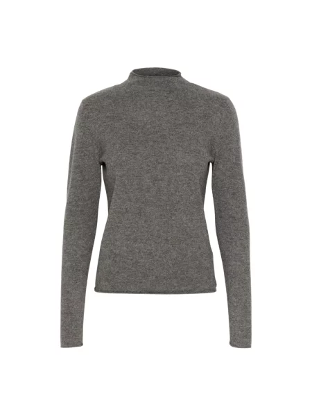 Sweter z golfem Soaked In Luxury wełniany szary