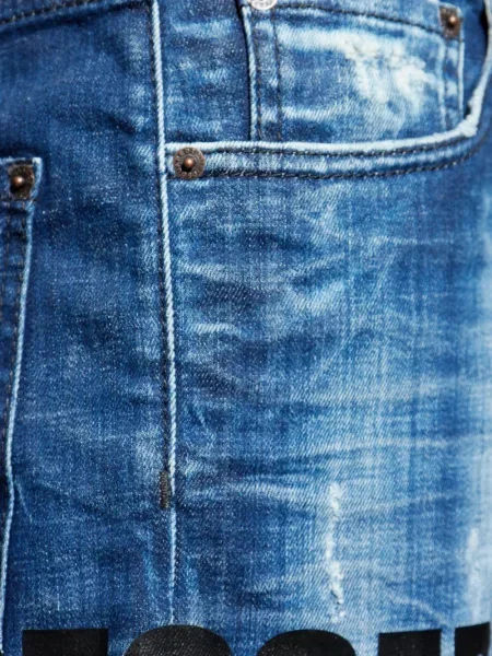 Blugi Dsquared2 zdrențuiți albastru
