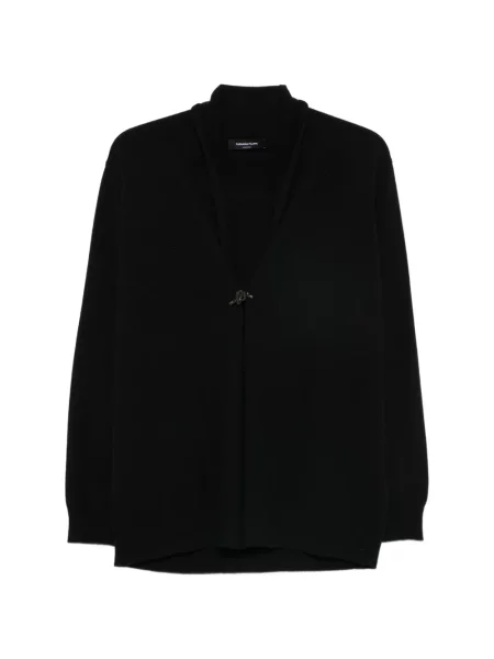 Gulerat cardigan Fabiana Filippi negru