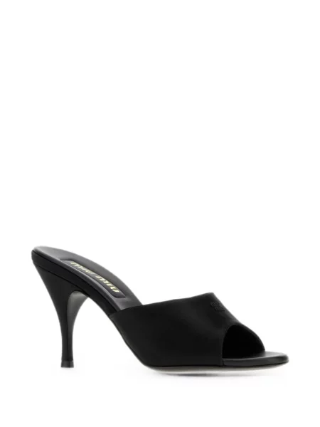Sandale Miu Miu din satin negru