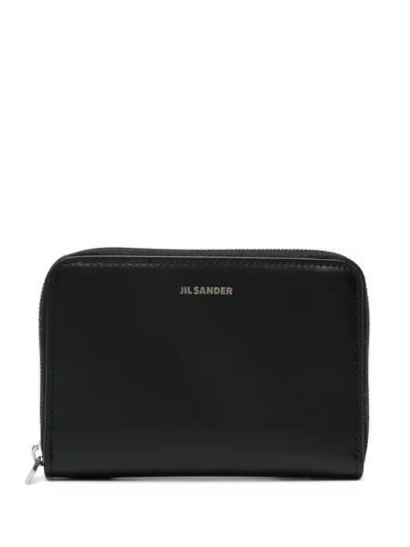 Portofel Jil Sander din piele negru