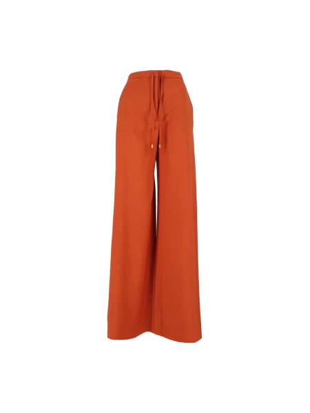 Spodnie Max Mara Studio wełniane brązowe