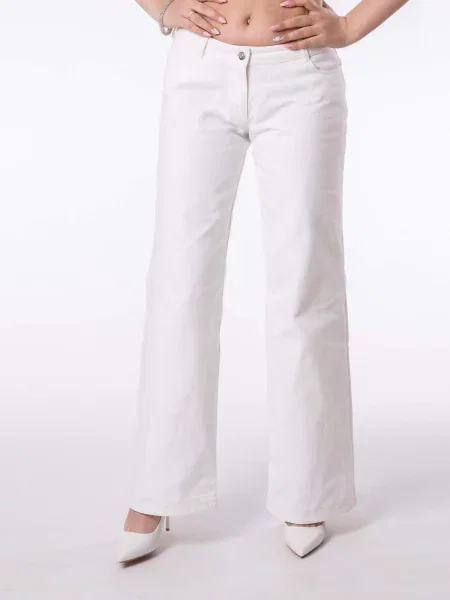 A.G.N.A Прямі джинси Блакитний білі