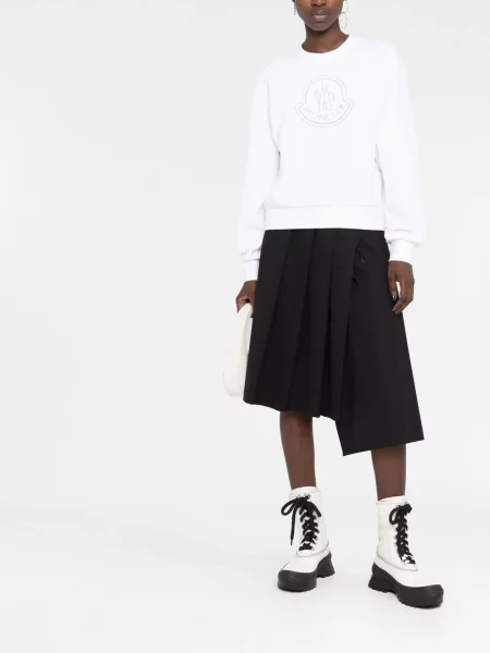 Raštuotas džemperis Moncler balta
