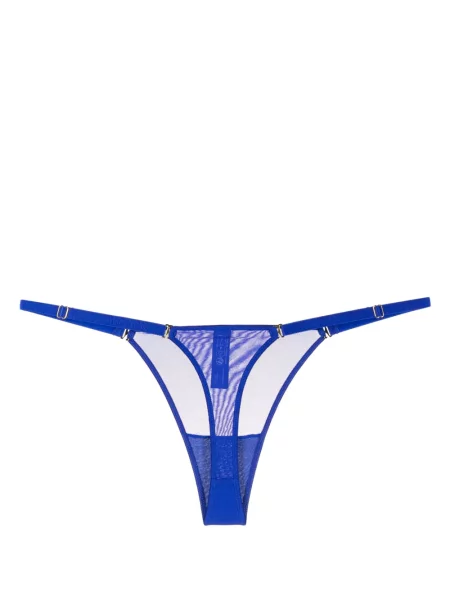 Mini stringai Maison Close žemu liemeniu mėlyna