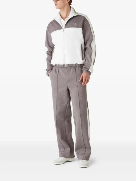Žakardinis tenisas džemperis su gobtuvu Casablanca pilka