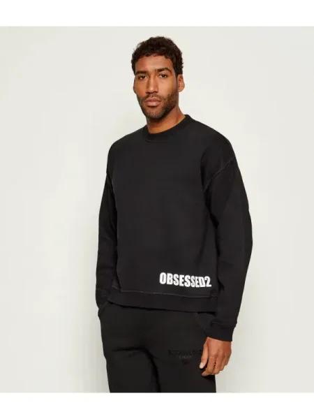 Hanorac | Relaxed fit negru