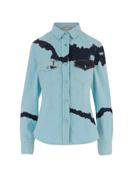 Tie dye koszula Don't @ Me wiązana niebieska