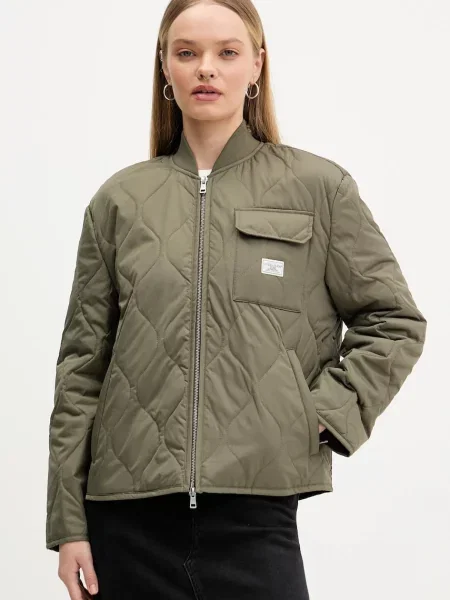 Куртка Guess Jeans демісезонна oversize зелений