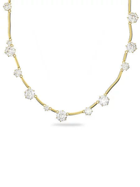 Колие Swarovski златисто