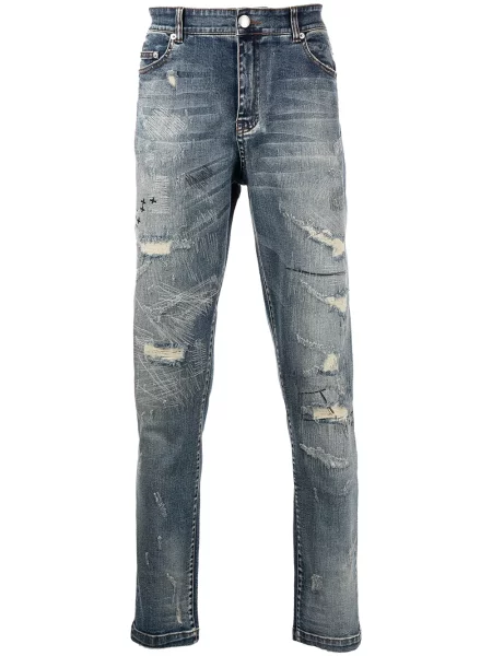 Blugi skinny God's Masterful Children albastru