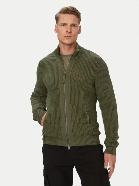 Aeronautica Militare Kardigán Khaki