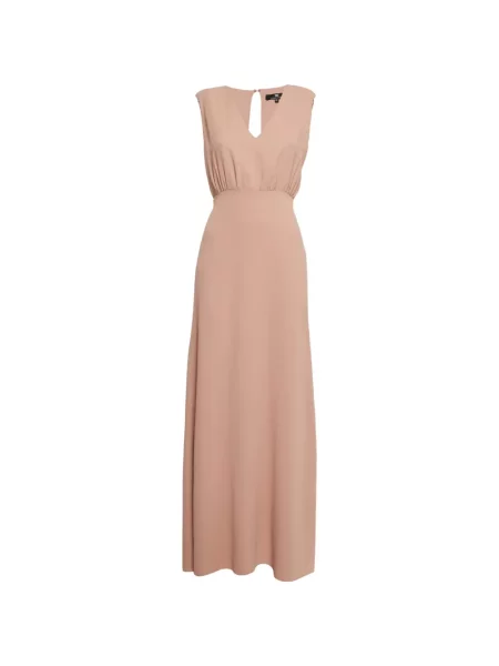 Rochie maxi Elisabetta Franchi fără mâneci roz