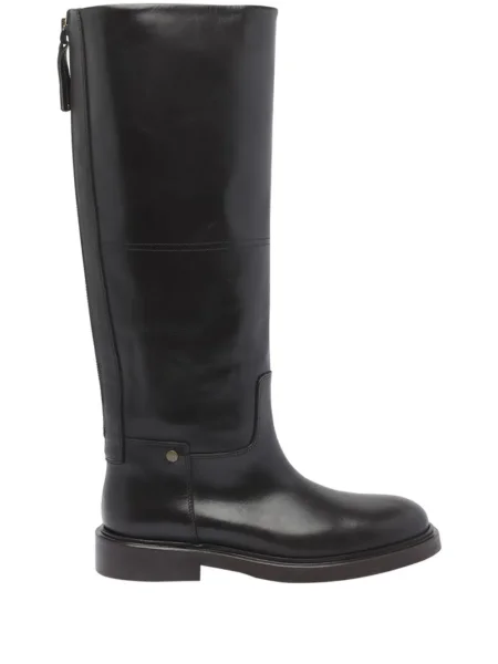 Botine Poeve din piele maro