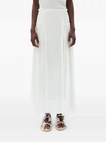 Maxi szoknya Ann Demeulemeester fehér