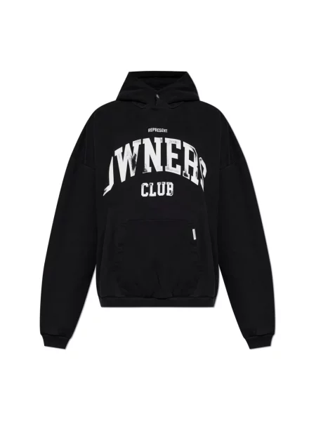 REPRESENT Bluzy Mężczyzna L Owners Club Hoodie czarny