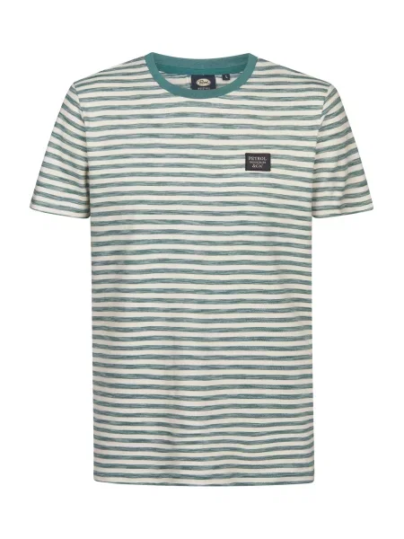 Petrol Industries Majica petrol / off-bela bela