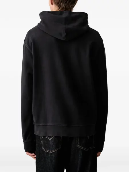 Hanorac cu glugă Armani Exchange cu imagine albastru
