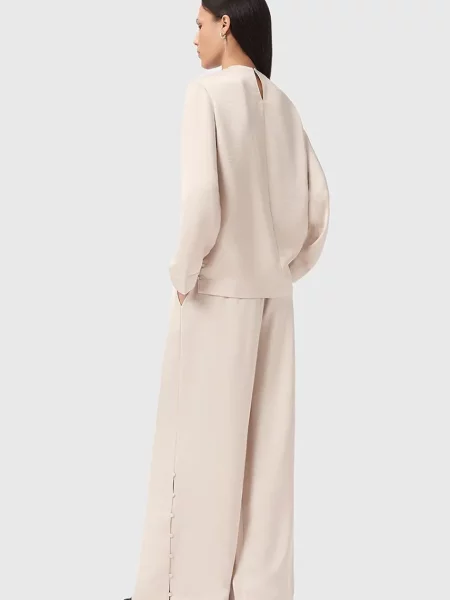 Широкие брюки Allsaints белые
