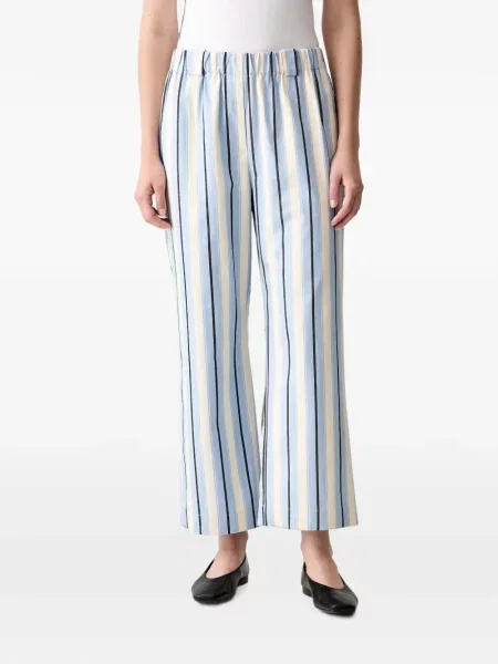 Pantaloni Stine Goya cu broderie albastru