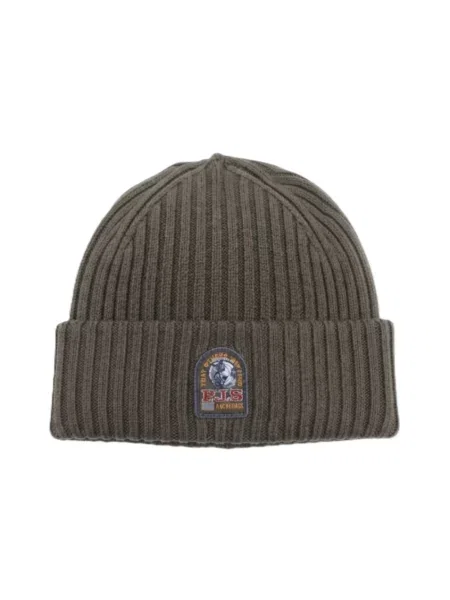 Dzianinowa czapka Parajumpers zielona