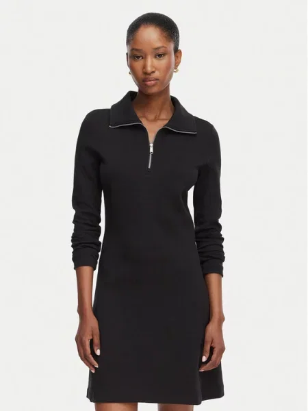 Calvin Klein Jeans Rochie | shearling negru