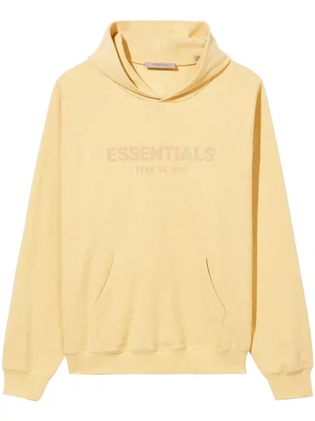 Hanorac cu glugă Fear Of God Essentials cu imagine galben