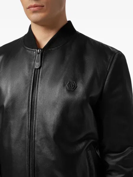 Geacă bomber Philipp Plein cu imagine negru