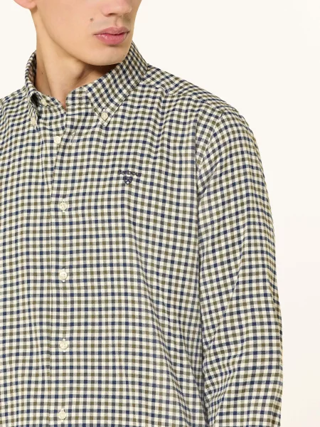 Barbour Koszula Tailored Fit gruen biała
