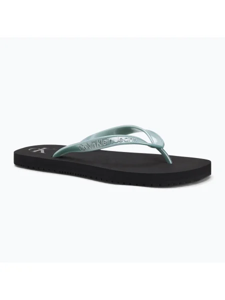 Calvin Klein дамски джапанки Beach Sandal Monologo Tpu black/cloud blue черно