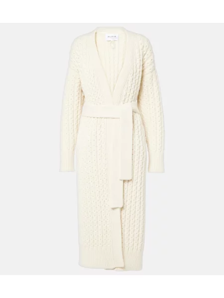 Cardigan Alaïa de lână alb