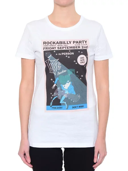 Футболка Love Moschino белая