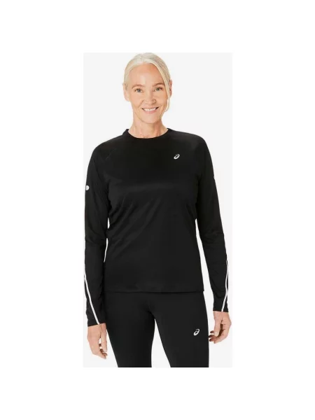 Koszulka ASICS Road Lite-Show długi rękaw czysta czerń S czarna