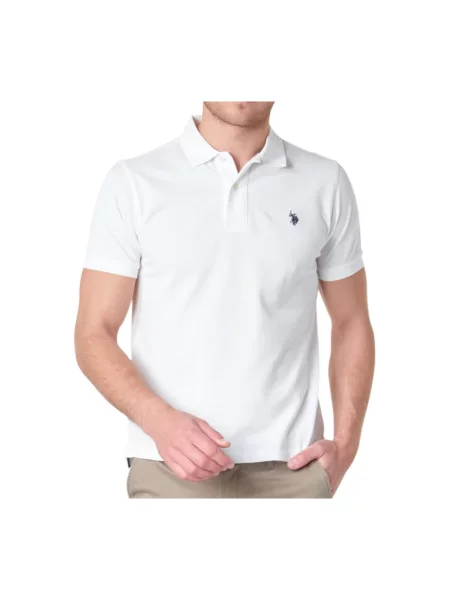 Koszulka polo U.s Polo Assn. z krótkim rękawem biała