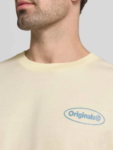 Jack & Jones T-Shirt Riviera Żółty biała