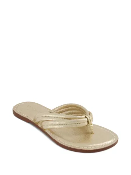 Sandale Bernardo din piele auriu