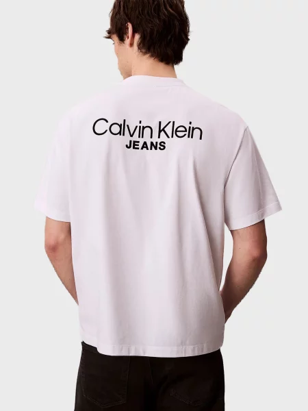 Футболка Calvin Klein Jeans с принтом белая