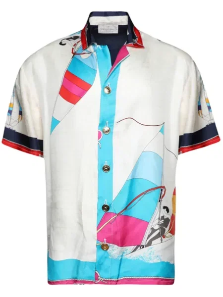 Svilena kratak košulja J. Logan Home bijela