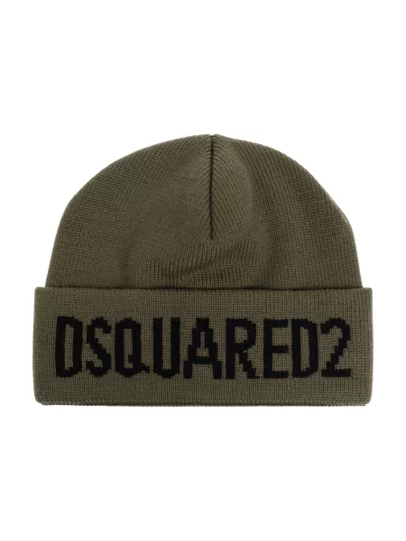 Czapka Dsquared2 z logo zielona