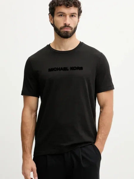 Тениска Michael Kors с апликация черно