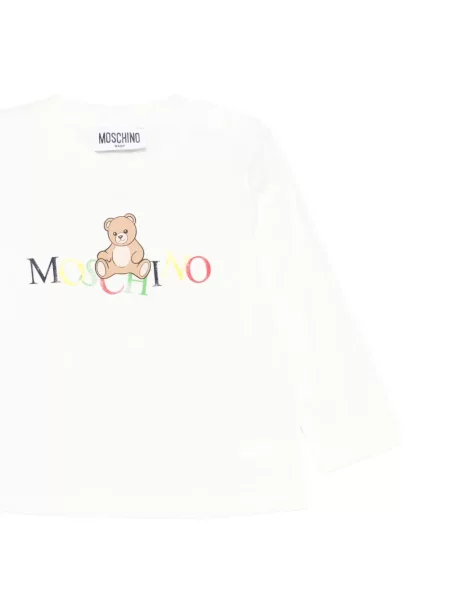 Top dziecięcy Moschino biały