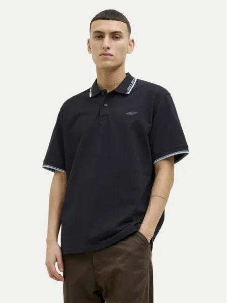 Jack&Jones Tricou polo Pacer negru